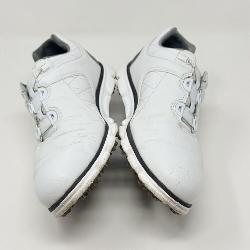Footjoy Pro SL BOA Golf Shoes Mens 10 M White Black Leather Spikeless 53596 - Picture 8 of 16